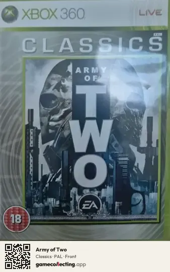 Army of Two Xbox 360, PAL box front