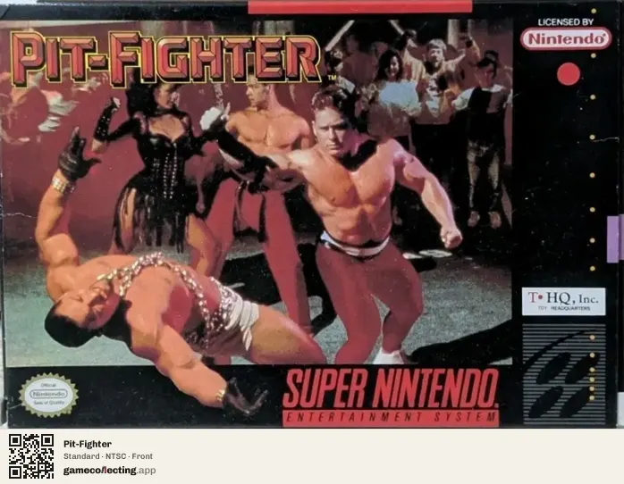 Pit-Fighter Super Nintendo Entertainment System, NTSC box front
