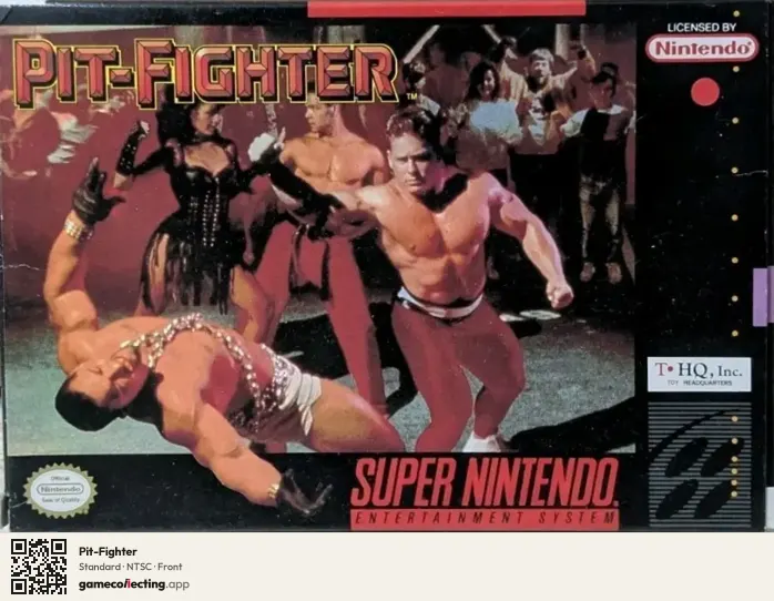 Pit-Fighter Super Nintendo Entertainment System, NTSC box front