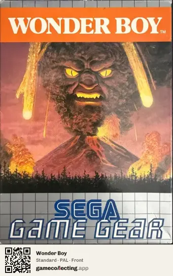 Wonder Boy Sega Game Gear, PAL box front