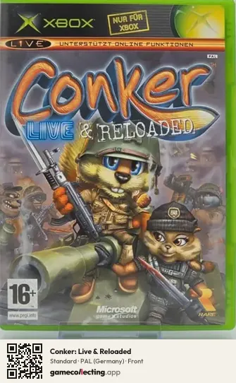 Conker: Live & Reloaded Xbox, Germany box front