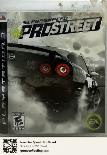 Need for Speed: ProStreet PlayStation 3, NTSC box front