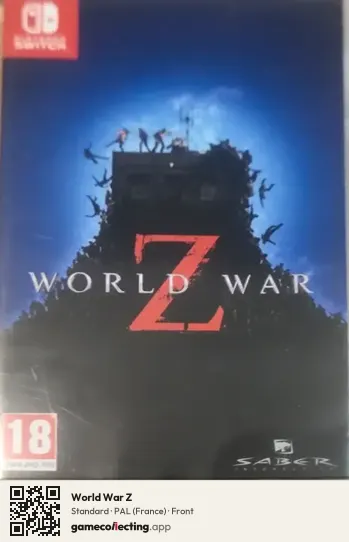 World War Z Nintendo Switch, France box front