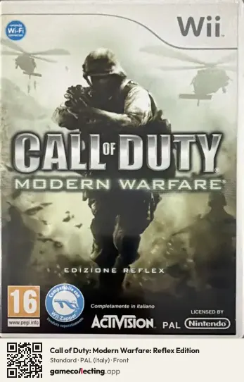 Call of Duty: Modern Warfare: Reflex Edition Nintendo Wii, Italy box front