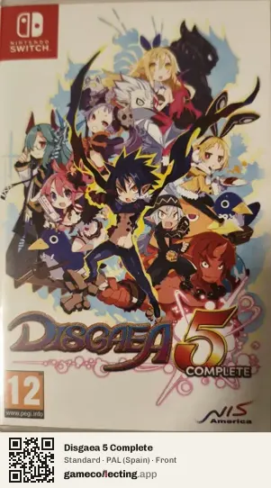 Disgaea 5 Complete Nintendo Switch, Spain box front