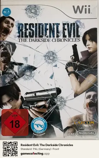 Resident Evil: The Darkside Chronicles Nintendo Wii, Germany box front