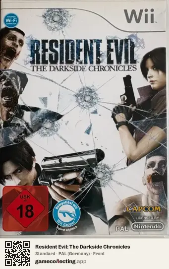 Resident Evil: The Darkside Chronicles Nintendo Wii, Germany box front