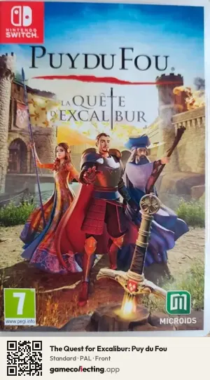 The Quest for Excalibur: Puy du Fou Nintendo Switch, PAL box front