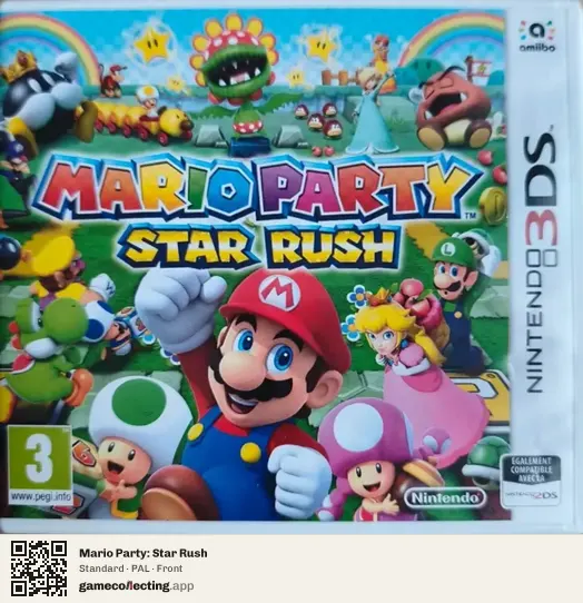 Mario Party: Star Rush Nintendo 3DS, PAL box front