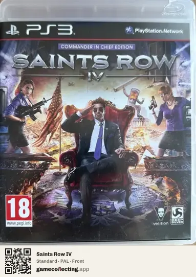 Saints Row IV PlayStation 3, PAL box front