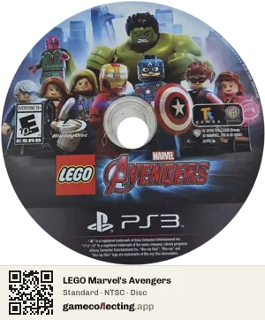 LEGO Marvel's Avengers PlayStation 3, NTSC disc