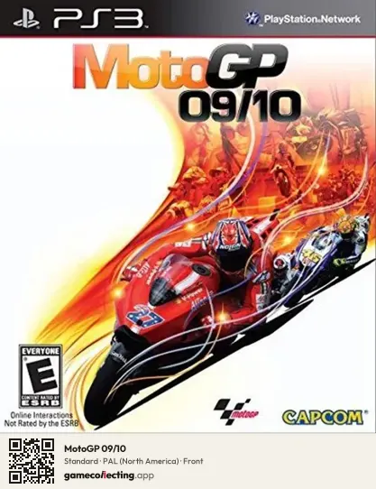 MotoGP 09/10 PlayStation 3, North America box front