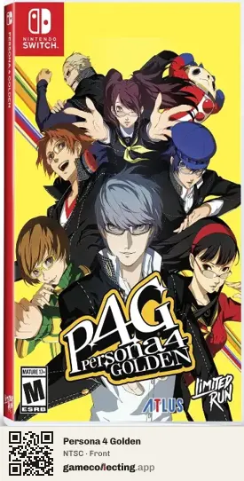 Persona 4 Golden Nintendo Switch, NTSC box front