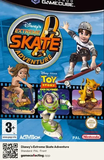 Disney's Extreme Skate Adventure Nintendo GameCube, PAL box front