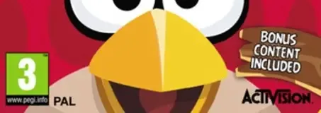 Angry Birds Trilogy, the PEGI square on its front