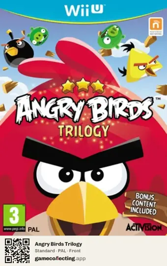 Angry Birds Trilogy Nintendo Wii U, PAL box front