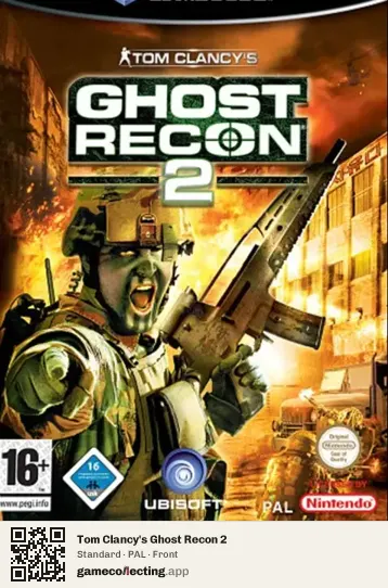 Tom Clancy's Ghost Recon 2 Nintendo GameCube, PAL box front