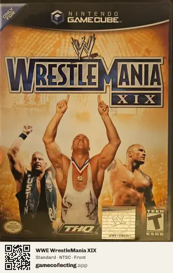 WWE WrestleMania XIX Nintendo GameCube, NTSC box front