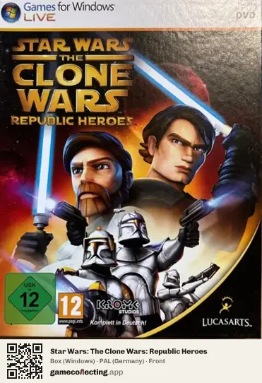 Star Wars: The Clone Wars: Republic Heroes Computer, Germany box front