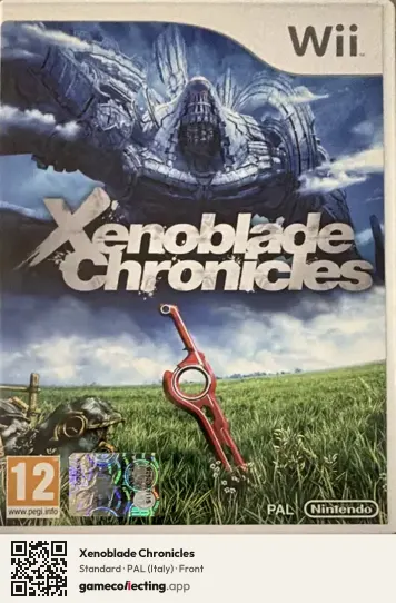 Xenoblade Chronicles Nintendo Wii, Italy box front