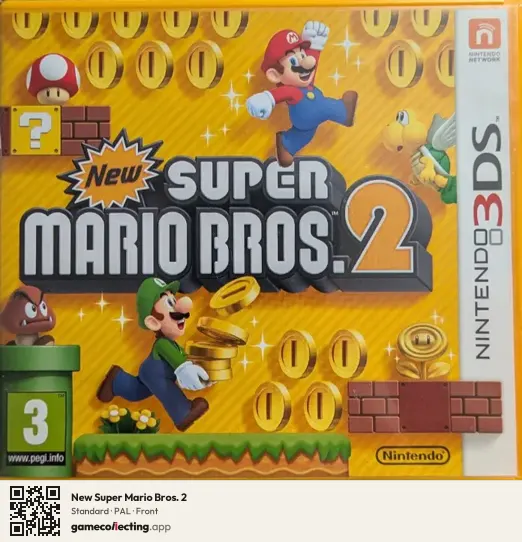 New Super Mario Bros. 2 Nintendo 3DS, PAL box front