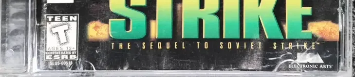 Nuclear Strike, the ESRB box on its front