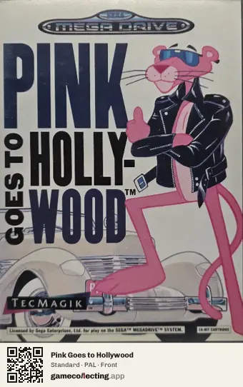Pink Goes to Hollywood Sega Mega Drive / Genesis, PAL box front