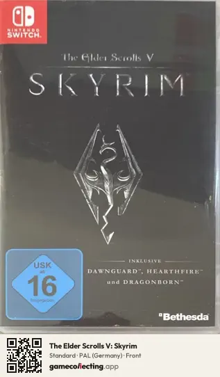 The Elder Scrolls V: Skyrim Nintendo Switch, Germany box front