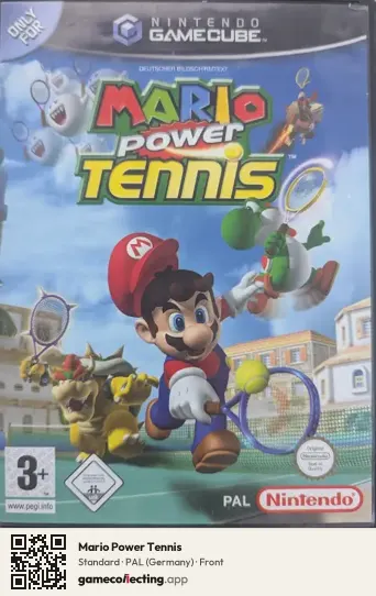 Mario Power Tennis Nintendo GameCube, Germany box front