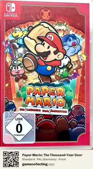 Paper Mario: The Thousand-Year Door Nintendo Switch, Germany box front