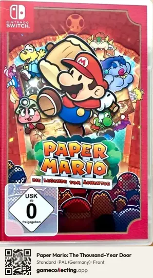 Paper Mario: The Thousand-Year Door Nintendo Switch, Germany box front