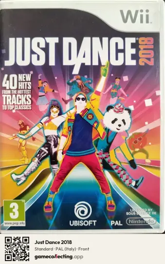 Just Dance 2018 Nintendo Wii, Italy box front