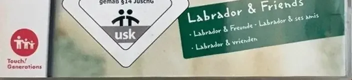 Nintendogs: Lab & Friends, the USK square on its front