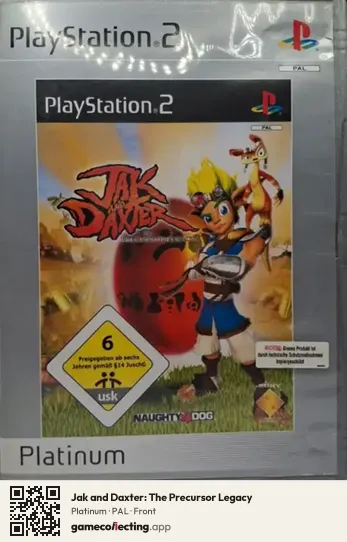 Jak and Daxter: The Precursor Legacy PlayStation 2, PAL box front