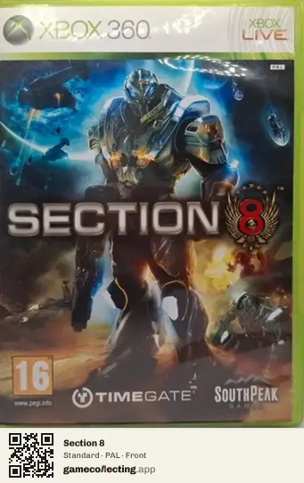Section 8 Xbox 360, PAL box front