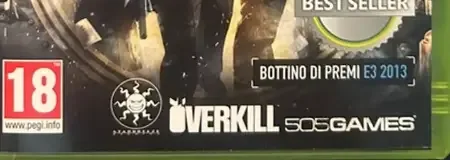 Payday 2, the PEGI square on its front