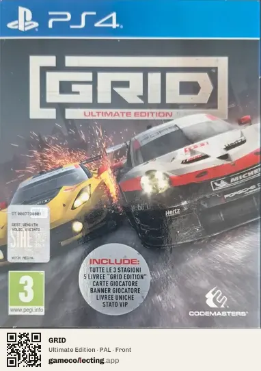 GRID PlayStation 4, PAL box front