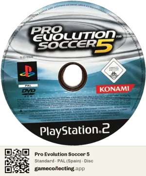 Pro Evolution Soccer 5 PlayStation 2, PAL disc