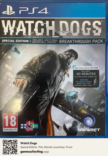 Watch Dogs PlayStation 4, Nordic countries box front
