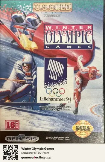Winter Olympic Games Sega Mega Drive / Genesis, NTSC box front