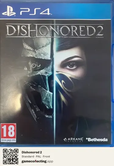 Dishonored 2 PlayStation 4, PAL box front