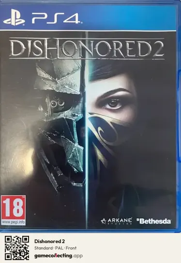 Dishonored 2 PlayStation 4, PAL box front