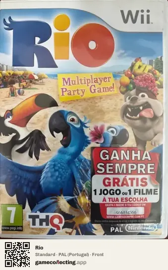 Rio Nintendo Wii, Portugal box front