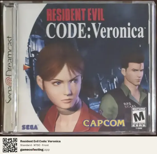 Resident Evil Code: Veronica Sega Dreamcast, NTSC box front