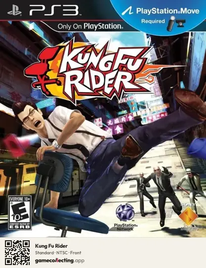 Kung Fu Rider PlayStation 3, NTSC box front