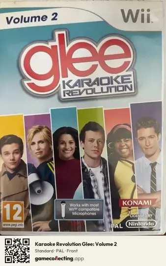 Karaoke Revolution Glee: Volume 2 Nintendo Wii, PAL box front