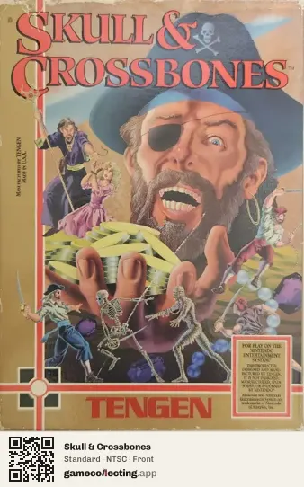 Skull & Crossbones Nintendo Entertainment System, NTSC box front