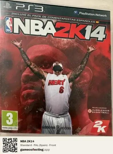 NBA 2K14 PlayStation 3, Spain box front