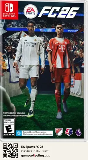 EA Sports FC 26 Nintendo Switch, NTSC box front