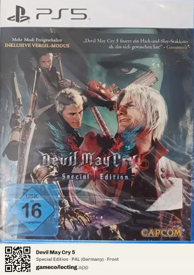 Devil May Cry 5 PlayStation 5, Germany box front